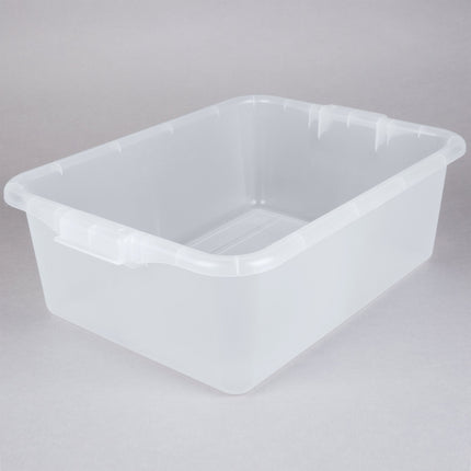 Hộp đựng thực phẩm / khay bàn dọn nhựa polypropylene Vollrath 1527-C13 Traex Color-Mate trong suốt - 51 x 38 x 18 cm