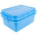 Bộ hộp đựng thực phẩm kèm khay thoát nước và nắp màu xanh dương Vollrath Traex® Color-Mate™ 1535-C04 50,8 x 38,1 x 17,8 