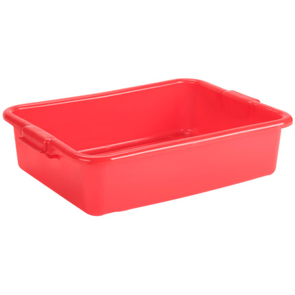 Hộp đựng thực phẩm / khay bàn dọn nhựa polypropylene Vollrath 1521-C02 Traex Color-Mate màu đỏ - 51 x 38 x 13 cm