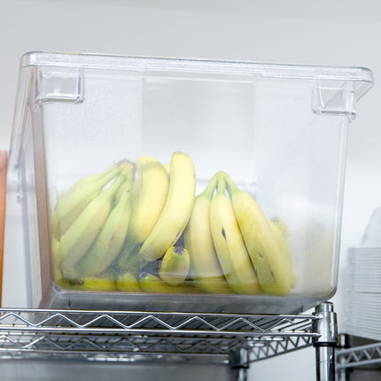 Hộp đựng thực phẩm màu trong suốt Rubbermaid® FG332800CLR 62,9 lít 66 x 45,7 x 30,5 cm