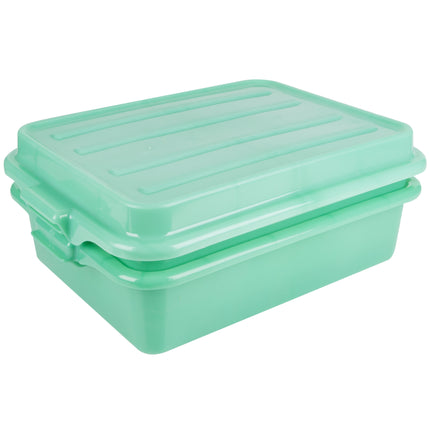 Bộ hộp đựng thực phẩm kèm khay thoát nước và nắp màu xanh lá Vollrath Traex® Color-Mate™ 1551-C19 57,1 x 39,7 x 19,1 cm 