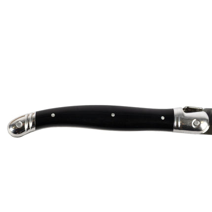 Dao Steak Laguiole 5392S057 22.9 cm Răng Cưa Cán Nhựa Cong Đen Thép Không Gỉ