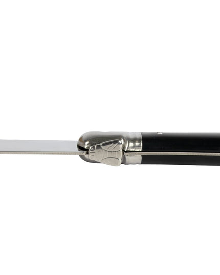 Dao Steak Laguiole 5392S057 22.9 cm Răng Cưa Cán Nhựa Cong Đen Thép Không Gỉ