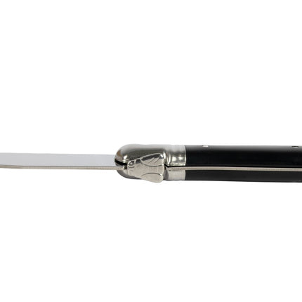 Dao Steak Laguiole 5392S057 22.9 cm Răng Cưa Cán Nhựa Cong Đen Thép Không Gỉ