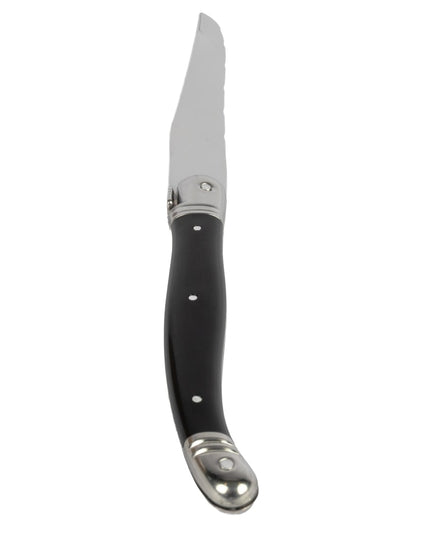 Dao Steak Laguiole 5392S057 22.9 cm Răng Cưa Cán Nhựa Cong Đen Thép Không Gỉ