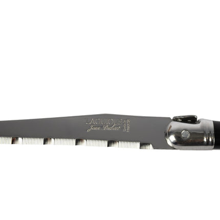 Dao Steak Laguiole 5392S057 22.9 cm Răng Cưa Cán Nhựa Cong Đen Thép Không Gỉ