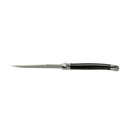 Dao Steak Laguiole 5392S077 22.9 cm Cán Nhựa Cong Màu Đen Thép Không Gỉ
