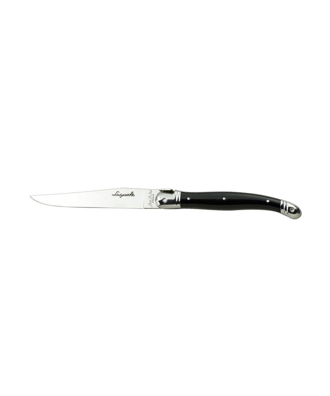 Dao Steak Laguiole 5392S077 22.9 cm Cán Nhựa Cong Màu Đen Thép Không Gỉ