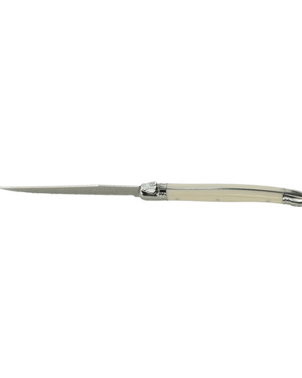 Dao Steak Laguiole 5393S057 22.9 cm Răng Cưa Cán Nhựa Ngà Thép Không Gỉ