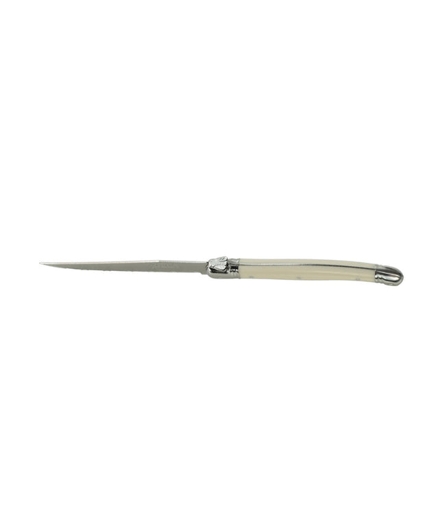 Dao Steak Laguiole 5393S057 22.9 cm Răng Cưa Cán Nhựa Ngà Thép Không Gỉ