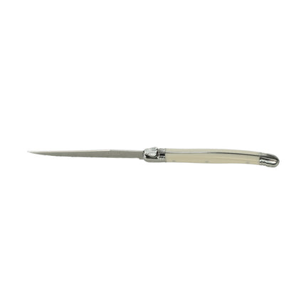 Dao Steak Laguiole 5393S057 22.9 cm Răng Cưa Cán Nhựa Ngà Thép Không Gỉ