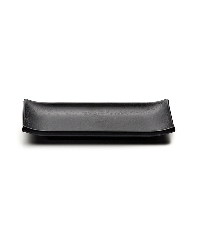Khay chữ nhật melamine đen Elite Global Solutions JWTR19 Zen 23 x 9,5 cm - Thùng 6 cái