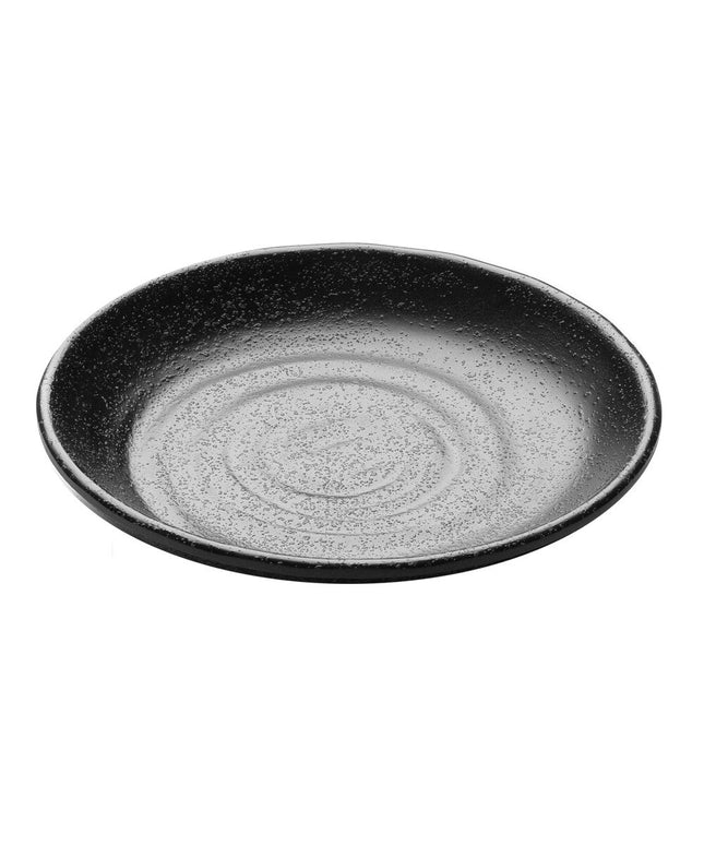 Đĩa tròn melamine đen Elite Global Solutions Zen JW7005 13 cm - Thùng 6 cái