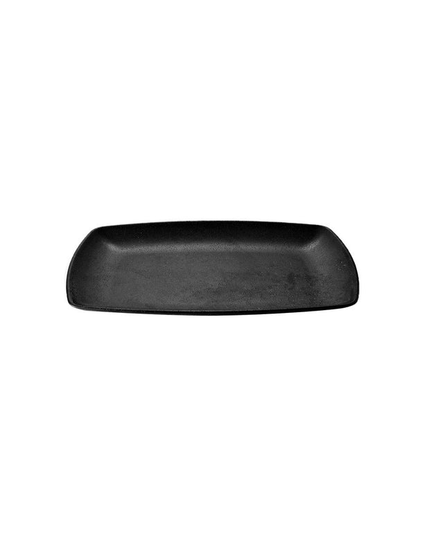 Đĩa nhựa melamine hình chữ nhật màu đen Elite Global Solutions JW7315 Zen 38 x 29 cm - Thùng 6 cái