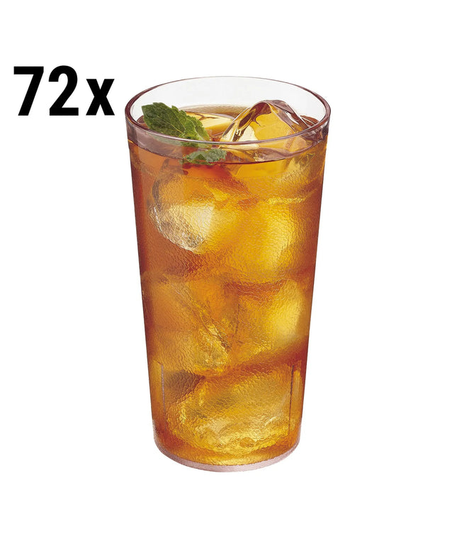 (72 pieces) CAMBRO | Plastic Tumbler Colorware – 373 ml – Clear – Stackable – SAN Plastic