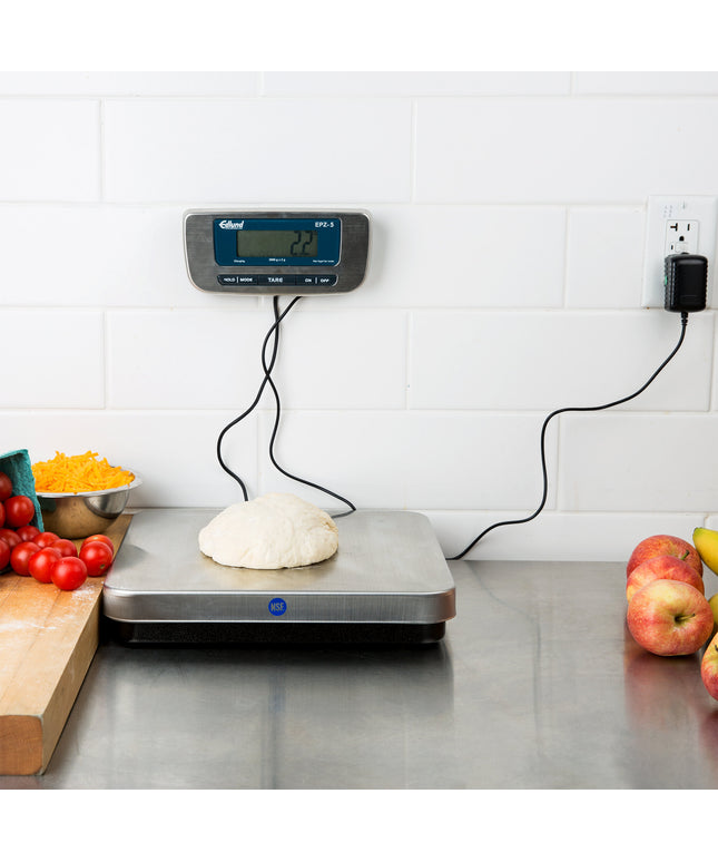 Cân pizza điện tử hệ mét Edlund EPZ-5 thép không gỉ 5.000 g