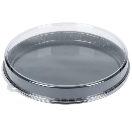 Khay pizza/bánh quy mang đi an toàn lò Solut 68155-CP 33 cm, đen, có nắp - Thùng 25 cái