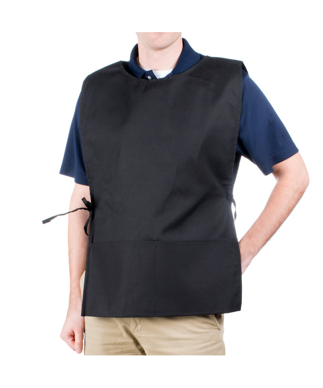 Tạp dề choàng (cobbler) vải poly-cotton điều chỉnh được Intedge đen, 2 túi