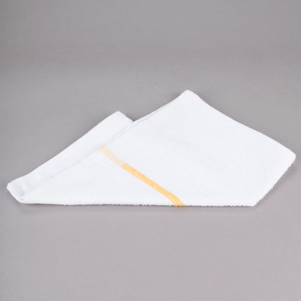 Khăn bar cotton sọc màu vàng đồng trắng Chef Revival 794 g 48,3 x 40,6 cm - Gói 12 cái