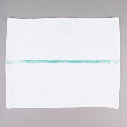 Khăn bar cotton sọc màu xanh lá trắng Chef Revival 794 g 48,3 x 40,6 cm - Gói 12 cái