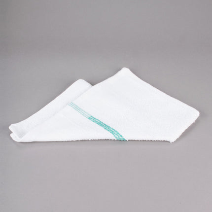 Khăn bar cotton sọc màu xanh lá trắng Chef Revival 794 g 48,3 x 40,6 cm - Gói 12 cái