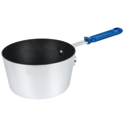 Nồi nấu sốt nhôm chống dính Vollrath Wear-Ever 2,6 lít thành nghiêng phủ SteelCoat x3 tay cầm silicone xanh - Z434212