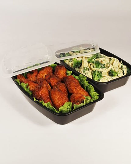 Hộp Chữ Nhật CuBE Packaging CR-928B 828 ml Nắp Nhựa Đen