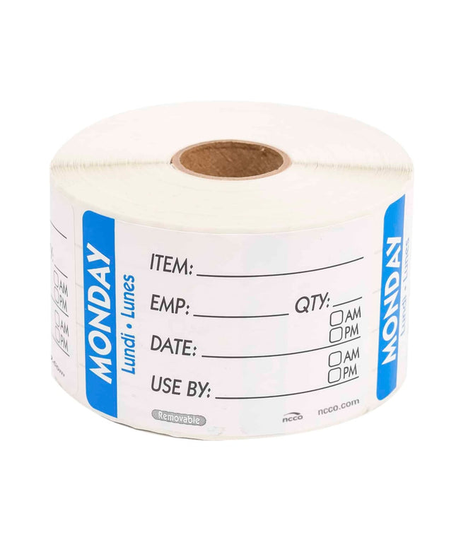 Nhãn Bảo Quản Thực Phẩm Chữ Nhật National Checking Company RIDU2301R Thứ Hai 5.1 x 7.6 cm Xanh Dương