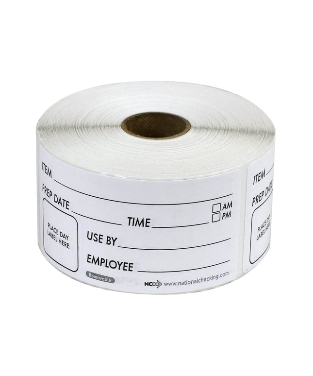 Nhãn Bảo Quản Thực Phẩm Chữ Nhật National Checking Company RIPU24R 5.1 x 10.2 cm Trắng