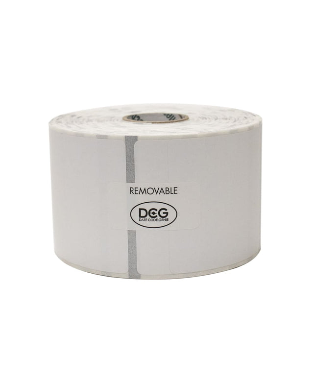 Nhãn Bảo Quản Thực Phẩm Vuông Datecode Genie® National Checking Company DCG-R22-4 5.1 x 5.1 cm Trắng