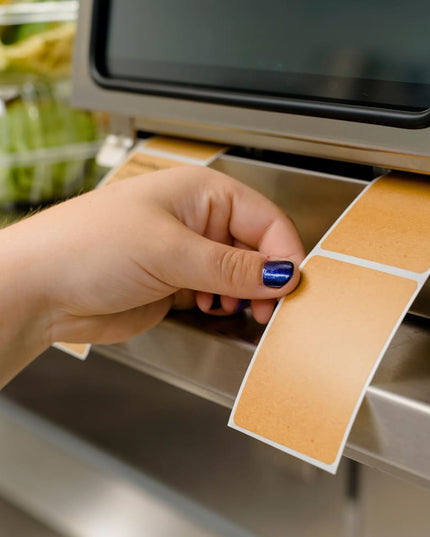 Nhãn Bảo Quản Thực Phẩm National Checking Company DCG-KP24-4 Datecode Genie® Chữ Nhật 5.1 x 10.2 cm Nâu