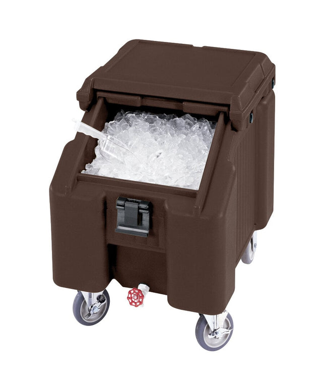 Thùng đá di động nắp trượt Cambro ICS100L131 SlidingLid nâu đậm 45 kg