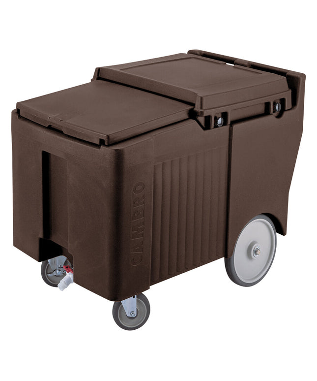 Thùng đá di động Cambro ICS175LB131 SlidingLid màu nâu đậm - Sức chứa 79 kg
