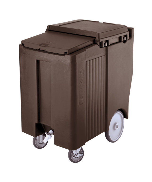 Thùng đá di động Cambro ICS175TB131 SlidingLid nâu sẫm - sức chứa 79 kg, mẫu cao