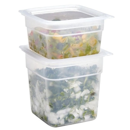 (8 pieces) CAMBRO | CamSquares® FreshPro Food Storage Container Set – 2×0.95L + 2×0.47L – with Lids