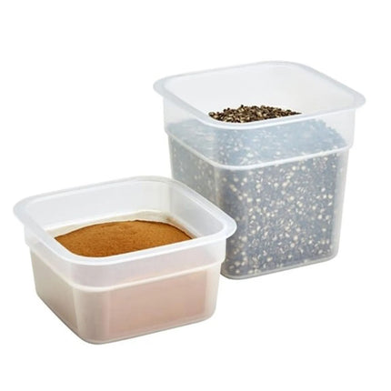 (8 pieces) CAMBRO | CamSquares® FreshPro Food Storage Container Set – 2×0.95L + 2×0.47L – with Lids
