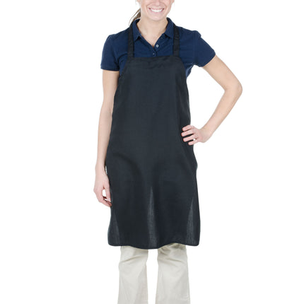 Tạp dề yếm polyester có thể tùy chỉnh Chef Revival đen