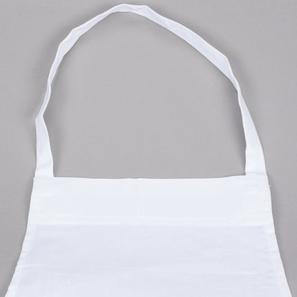 Tạp dề yếm dài vải poly-cotton tiết kiệm có thể tùy chỉnh Chef Revival trắng