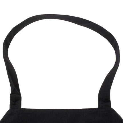 Tạp dề yếm polyester có thể tùy chỉnh Chef Revival đen, 3 túi