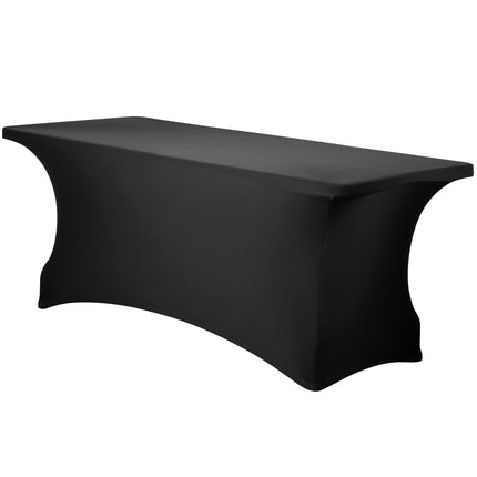 Khăn phủ bàn spandex ôm sát đen Snap Drape 183 cm x 76 cm