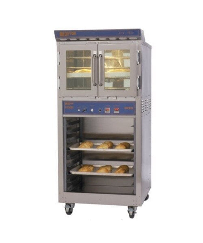 Lò nướng đối lưu tiệm bánh chạy điện Doyon JA4SC Jet Air một tầng có tủ lưu trữ - 120/240V, 8 kW