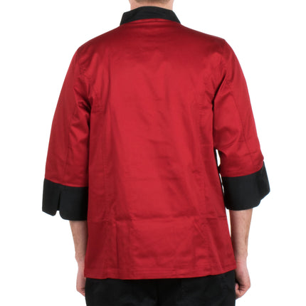 Áo bếp tay lửng unisex đỏ cà chua tùy chỉnh Chef Revival Bronze Cool Crew Fresh J134 - 2X