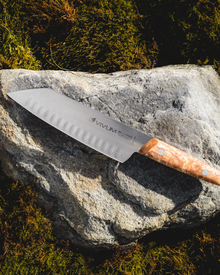 Dao Santoku Kullenschliff F.DICK VIVUM 18 cm