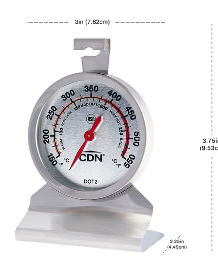 Nhiệt Kế Lò Nướng CDN DOT2 Mặt Số 5.1 cm 150-550°F