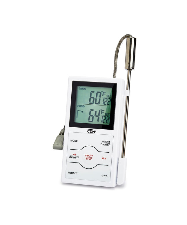 Nhiệt Kế Kỹ Thuật Số Cảm Biến Kép CDN Thân 17.1 cm, 32 Đến 572°F, Trắng (DSP1-W)