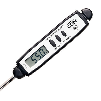 Nhiệt Kế Bỏ Túi Điện Tử CDN Que Đo 7 cm, -40 Đến 450°F, Màu Đen (DT450X)