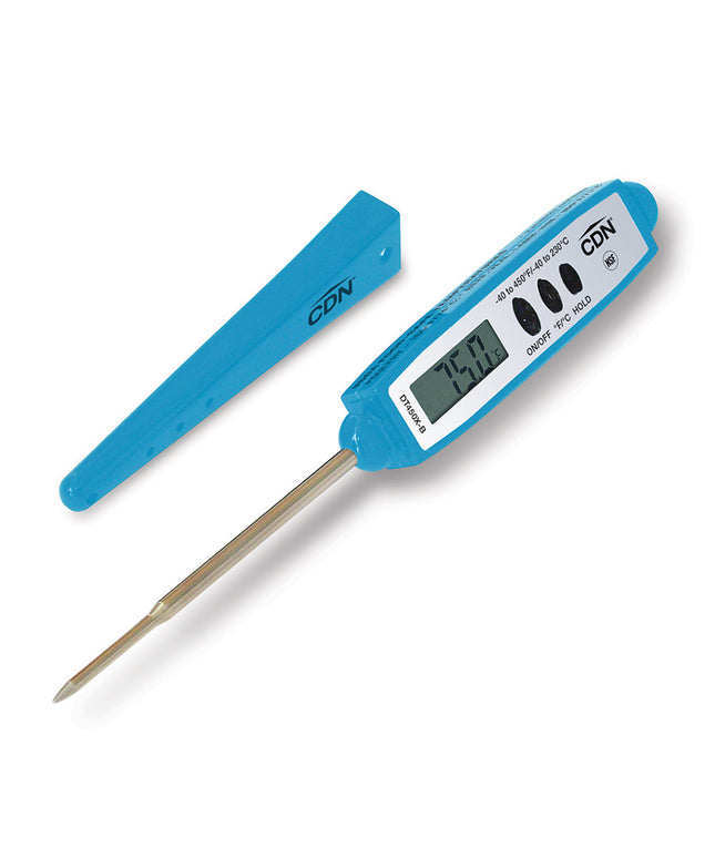 Nhiệt Kế Bỏ Túi Kỹ Thuật Số CDN Que 7 cm, -40 Đến 450°F, Màu Xanh (DT450X-B)