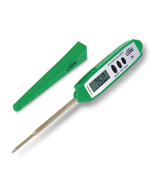 Nhiệt Kế Điện Tử Bỏ Túi CDN Que Đo 7 cm, -40 Đến 450°F, Màu Xanh Lá (DT450X-G)