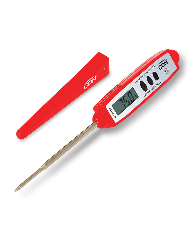 Nhiệt Kế Điện Tử Bỏ Túi CDN Cán 7 cm, -40 đến 450°F, Màu Đỏ (DT450X-R)