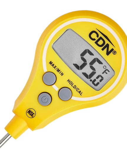 CDN Nhiệt Kế Kỹ Thuật Số Bỏ Túi Cọc 10.9 cm, -40 Đến 572°F, Màu Vàng (DTL572-Y)